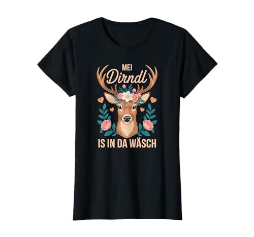 Damen Trachtenshirt Trachten T-Shirt Tracht Ersatz Dirndl T-Shirt von Lustige Trachtenshirts Frauen & Kinder Mädchen