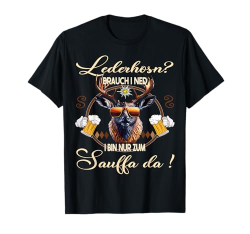 Passend für Oktoberfest Herren Outfit Tracht Mann Lederhose T-Shirt von Lustige Trachtenshirts Herren Trachten mit Spruch