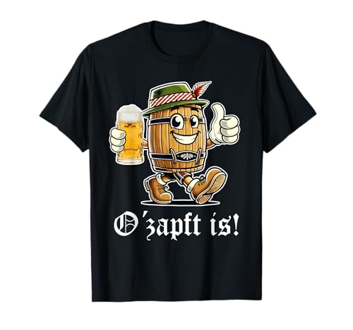 Herren Trachtenshirt Oktoberfest Bierfass O´zapft is! T-Shirt Herren Trachtenshirt Oktoberfest Bierfass O´zapft is! T-Shirt von Lustige Trachtenshirts Oktoberfest Bayerische Mode