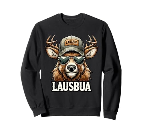 LAUSBUA - Herren Trachtenshirt Oktoberfest Hirsch Sweatshirt LAUSBUA - Herren Trachtenshirt Oktoberfest Hirsch Sweatshirt von Lustige Trachtenshirts Oktoberfest Bayerische Mode