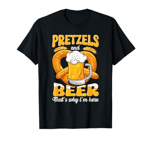 Pretzels and beer i am here - Herren Damen Trachtenshirt T-Shirt Pretzels and beer i am here - Herren Damen Trachtenshirt T-Shirt von Lustige Trachtenshirts Oktoberfest Bayerische Mode