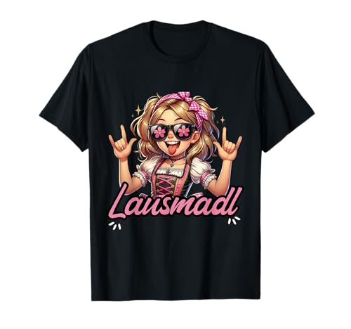 Oktoberfest Trachtenshirt Damen Dirndl Ersatz Lausmadl T-Shirt von Lustige Trachtenshirts & Ersatz Dirndl Sprüche