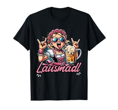 Oktoberfest Trachtenshirt Damen Dirndl Ersatz Lausmadl T-Shirt von Lustige Trachtenshirts & Ersatz Dirndl Sprüche