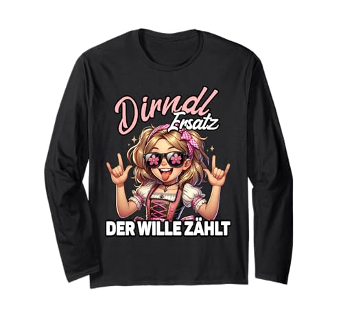 Oktoberfest Trachtenshirt Damen Trachten Ersatz Dirndl Langarmshirt von Lustige Trachtenshirts & Ersatz Dirndl Sprüche