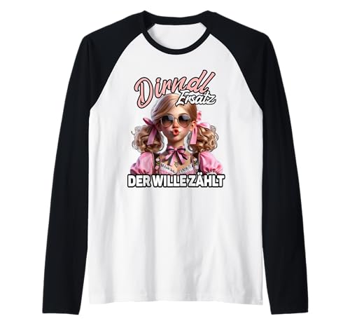 Oktoberfest Trachtenshirt Damen Trachten Ersatz Dirndl Raglan Oktoberfest Trachtenshirt Damen Trachten Ersatz Dirndl Raglan von Lustige Trachtenshirts & Ersatz Dirndl Sprüche