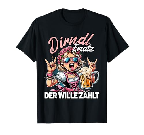 Oktoberfest Trachtenshirt Damen Trachten Ersatz Dirndl T-Shirt Oktoberfest Trachtenshirt Damen Trachten Ersatz Dirndl T-Shirt von Lustige Trachtenshirts & Ersatz Dirndl Sprüche