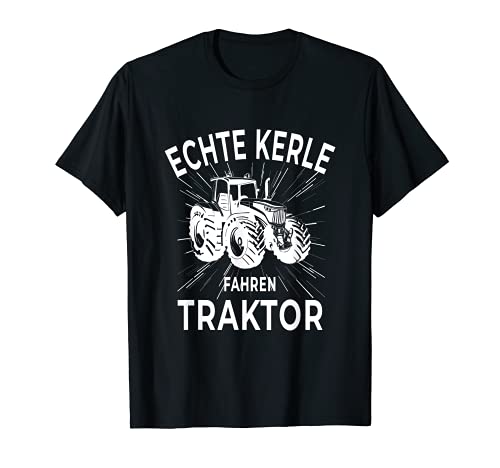 Herren Echte Kerle fahren Traktor Trecker Landwirt Herren Junge T-Shirt Herren Echte Kerle fahren Traktor Trecker Landwirt Herren Junge T-Shirt von Lustige Traktor Landwirtschaft und Trecker Designs