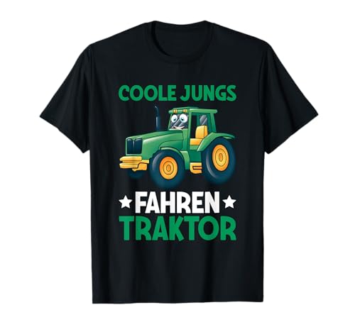 Coole Jungs Fahren Traktor Trecker Bauer Bauernhof Kinder T-Shirt Coole Jungs Fahren Traktor Trecker Bauer Bauernhof Kinder T-Shirt von Lustige Traktor Spruch Geschenke Für Jungs