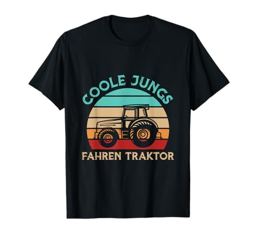 Coole Jungs Fahren Traktor Trecker Kinder T-Shirt Coole Jungs Fahren Traktor Trecker Kinder T-Shirt von Lustige Traktor Spruch Geschenke Für Jungs