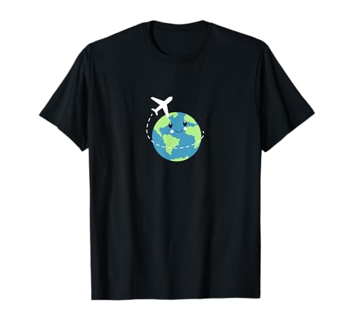 Witziges Reise T-Shirt Kinder Weltkugel Weltreise Flugzeug T-Shirt Witziges Reise T-Shirt Kinder Weltkugel Weltreise Flugzeug T-Shirt von Lustige Travel T-Shirts