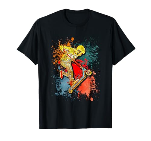 Lustige Tretroller Designs Stunt-Scooter T-Shirt für Herren, Schwarz, S, Kurzarm, Klassische Passform, T-Shirt Lustige Tretroller Designs Stunt-Scooter T-Shirt für Herren, Schwarz, S, Kurzarm, Klassische Passform, T-Shirt von Lustige Tretroller Designs