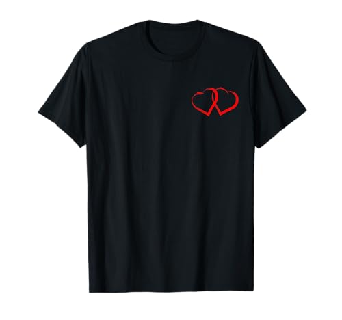 2 Rote Herzen Valentinstag Herz für Damen Herren T-Shirt 2 Rote Herzen Valentinstag Herz für Damen Herren T-Shirt von Lustige Valentinstag Herz Geschenke Co.