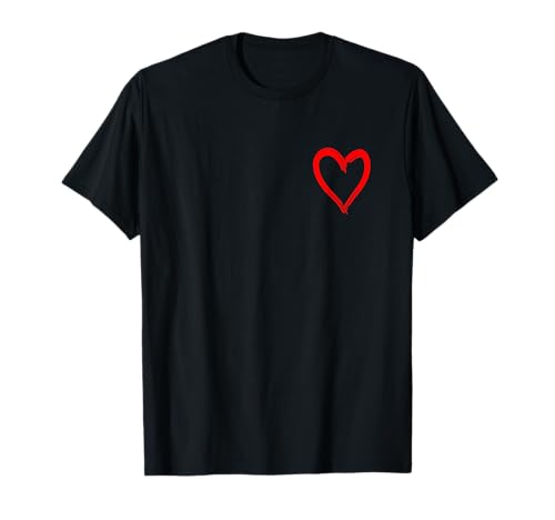 Rotes Herz Valentinstag für Damen Herren Herz T-Shirt Rotes Herz Valentinstag für Damen Herren Herz T-Shirt von Lustige Valentinstag Herz Geschenke Co.