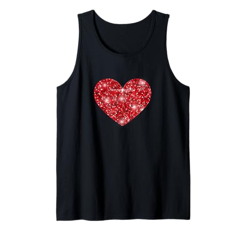 Rotes Herz Valentinstag für Damen Herren Herz Tank Top Rotes Herz Valentinstag für Damen Herren Herz Tank Top von Lustige Valentinstag Herz Geschenke Co.