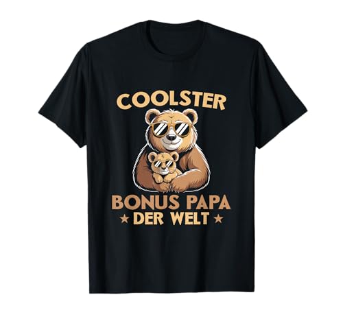 Herren Vaterschaft Coolster Bonus Papa der Welt - Vatertag T-Shirt Herren Vaterschaft Coolster Bonus Papa der Welt - Vatertag T-Shirt von Lustige Vatertag Designs für den Stiefvater