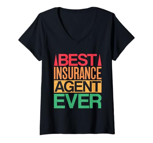 Damen Versicherungsvertreter Best Ever Versicherungsmann T-Shirt mit V-Ausschnitt Damen Versicherungsvertreter Best Ever Versicherungsmann T-Shirt mit V-Ausschnitt von Lustige Versicherungsvertreter Designs für Männer