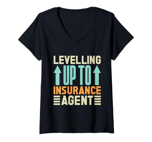 Damen Versicherungsvertreter Levelling Up to Versicherungsmann T-Shirt mit V-Ausschnitt Damen Versicherungsvertreter Levelling Up to Versicherungsmann T-Shirt mit V-Ausschnitt von Lustige Versicherungsvertreter Designs für Männer