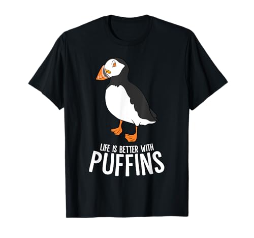 Nur Ein Mädchen Das Papageientaucher Liebt Puffin Papagei T-Shirt von Lustige Vogel Sprüche für Vogel Liebhaber