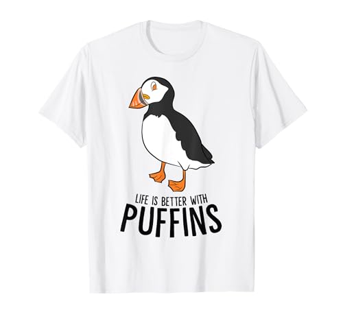 Nur Ein Mädchen Das Papageientaucher Liebt Puffin Papagei T-Shirt von Lustige Vogel Sprüche für Vogel Liebhaber