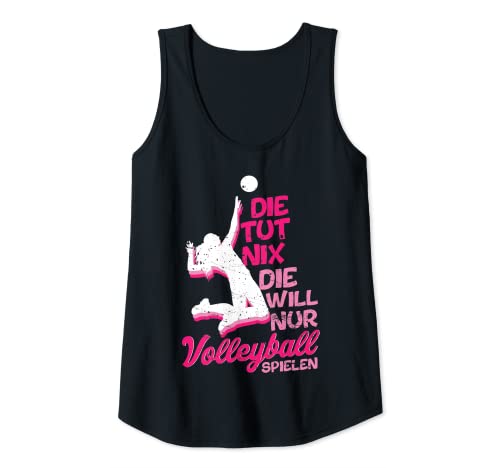 Damen Die Tut Nix Die Will Nur Volleyball Spielen Lustiger Spruch Tank Top Damen Die Tut Nix Die Will Nur Volleyball Spielen Lustiger Spruch Tank Top von Lustige Volleyball Spielerin Spruch Geschenkideen