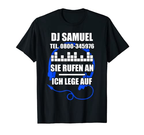 Herren SAMUEL TShirt Spruch Lustig DJ Vorname Männer Name T-Shirt Herren SAMUEL TShirt Spruch Lustig DJ Vorname Männer Name T-Shirt von Lustige Vornamen Designs für Männer