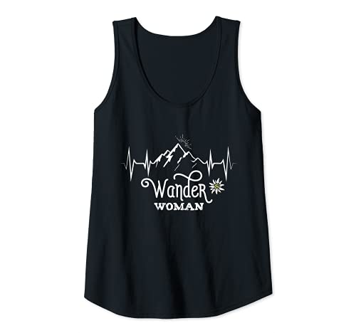Damen Wander Woman Berge Herzschlag Puls Wandern Lustiger Spruch Tank Top Damen Wander Woman Berge Herzschlag Puls Wandern Lustiger Spruch Tank Top von Lustige Wander Sprüche für Frauen