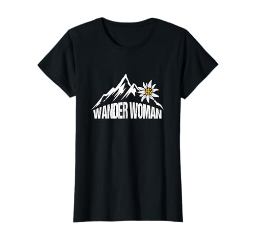 Bergsteiger Woman Edelweiß Wandern Frauen Mädchen Wander T-Shirt Bergsteiger Woman Edelweiß Wandern Frauen Mädchen Wander T-Shirt von Lustige Wanderausflug Berge Geschenke Für Frauen