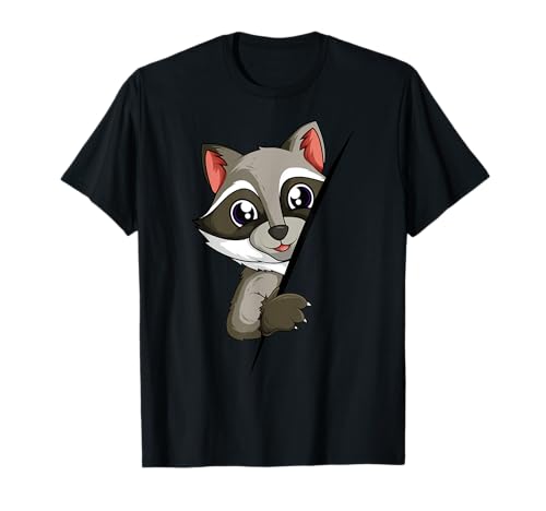 Waschbär Mädchen Jungen Kinder T-Shirt Waschbär Mädchen Jungen Kinder T-Shirt von Lustige Waschbär Liebhaber Geschenk