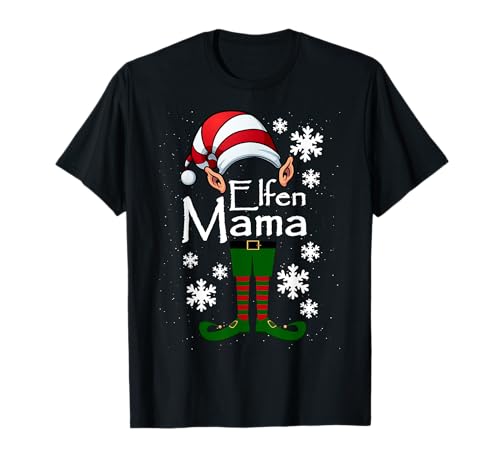 Elfen Mama - Mutter Elfe Weihnachten Ugly Christmas T-Shirt Elfen Mama - Mutter Elfe Weihnachten Ugly Christmas T-Shirt von Lustige Weihnachten Elfen Familie Partner Geschenk
