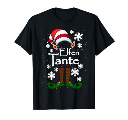 Elfen Tante - Frauen Elfe Weihnachten Ugly Christmas T-Shirt Elfen Tante - Frauen Elfe Weihnachten Ugly Christmas T-Shirt von Lustige Weihnachten Elfen Familie Partner Geschenk