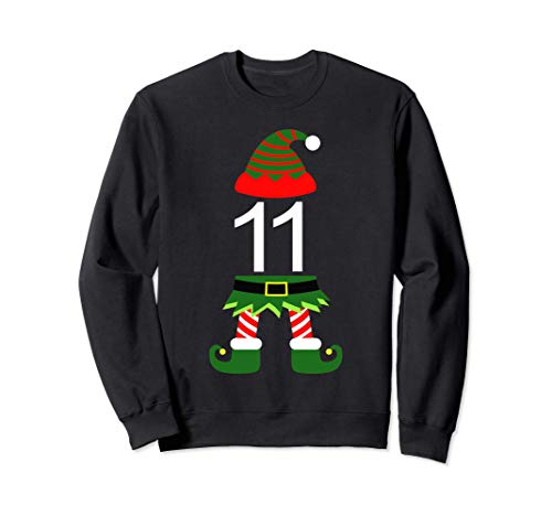 Lustiger Weihnachtself 11 Elf Wichtel Kinder Helfer Kostüm Sweatshirt Lustiger Weihnachtself 11 Elf Wichtel Kinder Helfer Kostüm Sweatshirt von Lustige Weihnachten ugly christmas sweater funny
