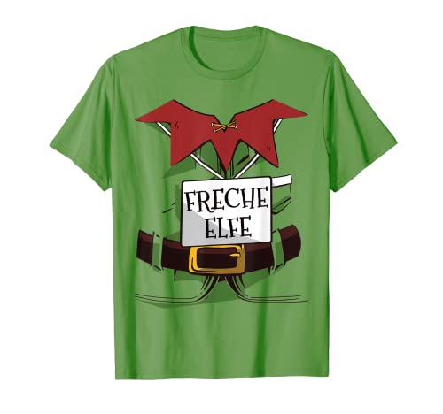 FRECHE Elfe Kostüm Damen Partnerlook Weihnachten Elfen T-Shirt FRECHE Elfe Kostüm Damen Partnerlook Weihnachten Elfen T-Shirt von Lustige Weihnachts-Elfen Kostüm Oberteile
