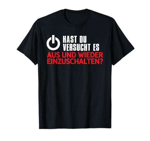 Aus Einschalten Weihnachts Geschenk Itler Nerd Shirt Lustig T-Shirt von Lustige Weihnachts Geschenke Adventskalender Ideen