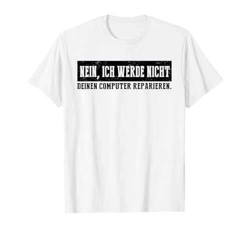PC Reparieren Weihnachts Geschenk Witziges Geek Techie Shirt T-Shirt von Lustige Weihnachts Geschenke Adventskalender Ideen