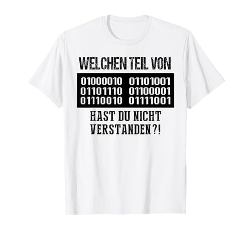 Welchen Teil 101 Weihnachts Geschenk Itler Nerd Shirt Witzig T-Shirt von Lustige Weihnachts Geschenke Adventskalender Ideen