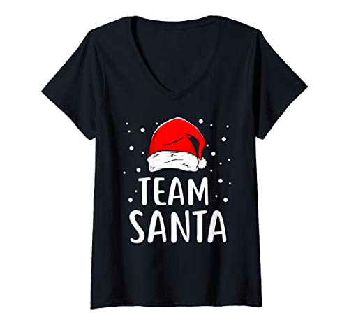 Damen Team Santa Weihnachten Geschenk Outift Weihnachts T-Shirt mit V-Ausschnitt Damen Team Santa Weihnachten Geschenk Outift Weihnachts T-Shirt mit V-Ausschnitt von Lustige Weihnachtsgechenke & Co.