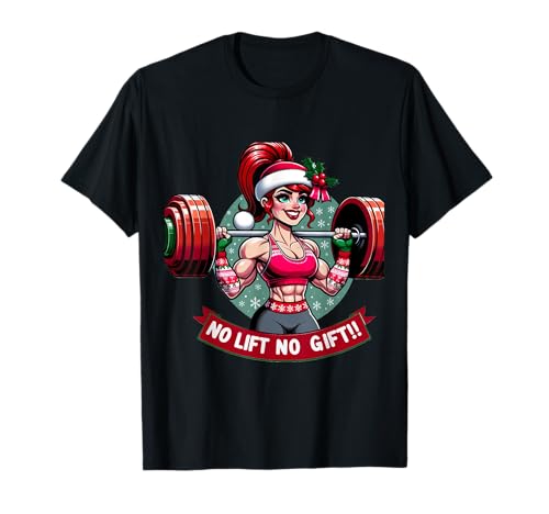 No Lift No Gift Weihnachten Fitness Gym Miss Santa Frauen T-Shirt No Lift No Gift Weihnachten Fitness Gym Miss Santa Frauen T-Shirt von Lustige Weihnachtskleidung für Fitness & Gym Xmas