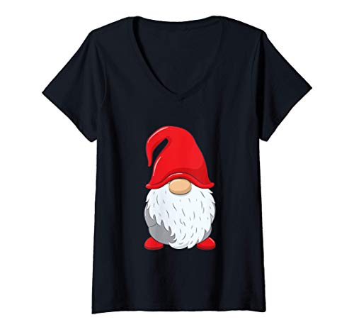 Damen Weihnachtsmann Weihnachten Nikolaus Xmas Bescherung Geschenk T-Shirt mit V-Ausschnitt Damen Weihnachtsmann Weihnachten Nikolaus Xmas Bescherung Geschenk T-Shirt mit V-Ausschnitt von Lustige Weihnachtsoutfit und Geschenkidee