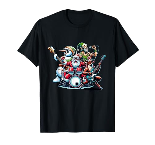 Lustige Weihnachtsoutfits Für Weihnachten Kinder Unisex Klassisch Weihnachtsmann Gitarre Rentier Gitarrist Cartoon T-Shirt Schwarz S Lustige Weihnachtsoutfits Für Weihnachten Kinder Unisex Klassisch Weihnachtsmann Gitarre Rentier Gitarrist Cartoon T-Shirt Schwarz S von Lustige Weihnachtsoutfits Für Weihnachten