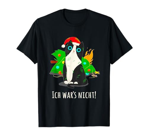 Weihnachts Tshirt Katze Cat Weihnachtsoutfit Damen Herren T-Shirt Weihnachts Tshirt Katze Cat Weihnachtsoutfit Damen Herren T-Shirt von Lustige Weihnachtsshirts Geschenke zu Weihnachten