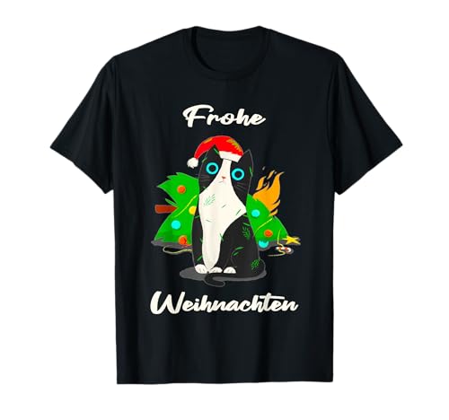 Weihnachts Tshirt Katze Cat Weihnachtsoutfit Damen Herren T-Shirt Weihnachts Tshirt Katze Cat Weihnachtsoutfit Damen Herren T-Shirt von Lustige Weihnachtsshirts Geschenke zu Weihnachten
