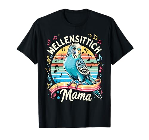 Wellensittich Mama Budgie Mom T-Shirt Wellensittich Mama Budgie Mom T-Shirt von Lustige Wellensittich T-Shirts