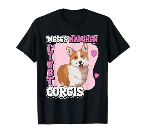 Kinder Corgi Sachen Hunde Dieses Mädchen liebt Welsh Corgis T-Shirt Kinder Corgi Sachen Hunde Dieses Mädchen liebt Welsh Corgis T-Shirt von Lustige Welsh Corgi Kleidung