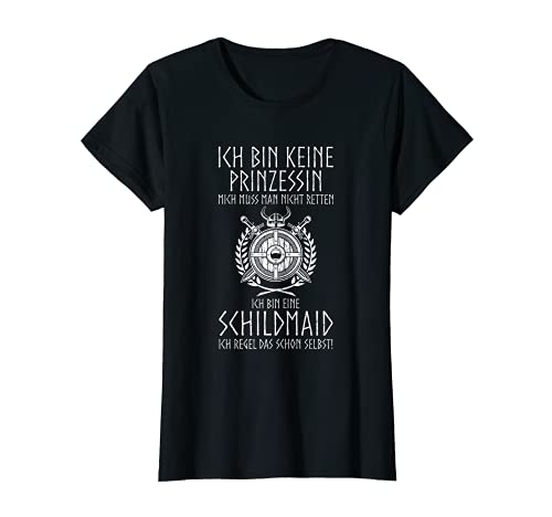 Damen Ich Bin Keine Prinzessin Schildmaid Wikinger Spruch T-Shirt Damen Ich Bin Keine Prinzessin Schildmaid Wikinger Spruch T-Shirt von Lustige Wikinger & Schildmaid Spruch Geschenke