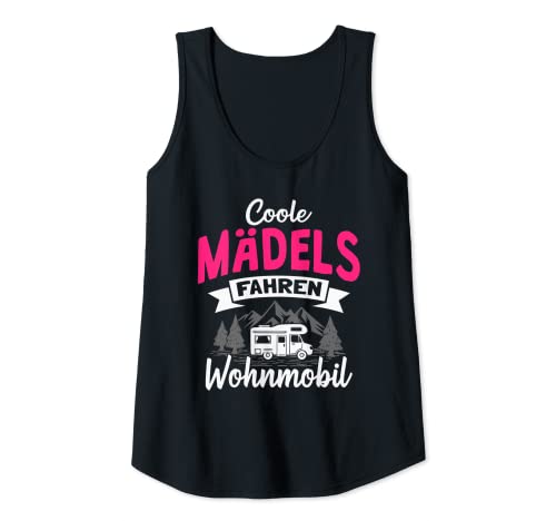 Damen Coole Mädels fahren Wohnmobil Lustige Camping Tank Top von Lustige Wohnmobil Camping Sprüche