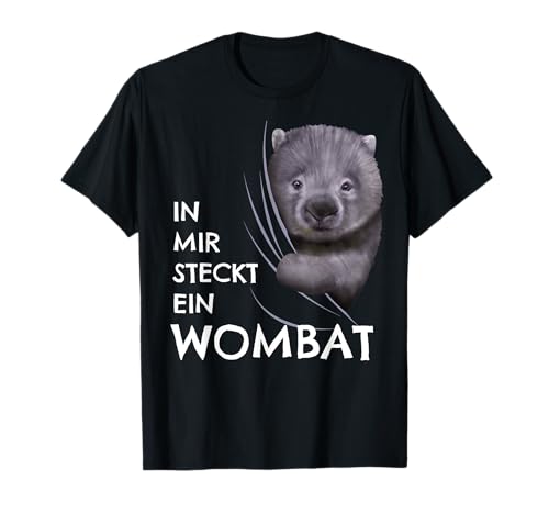 Wombat Kostüm Kinder Kleidung In mir steckt ein Wombat T-Shirt Wombat Kostüm Kinder Kleidung In mir steckt ein Wombat T-Shirt von Lustige Wombats Sachen für Damen, Herren & Kinder