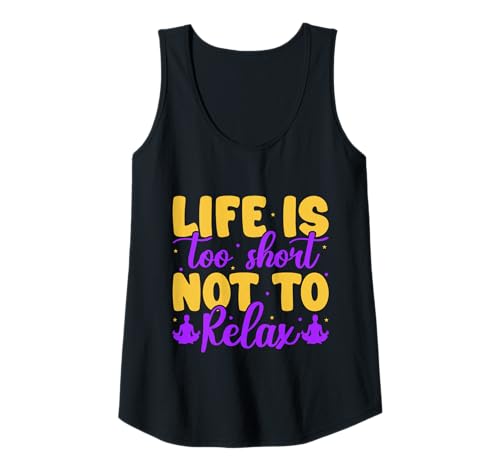 Damen Yoga Life Too Short Not Relax Lustiges Yoga Tank Top Damen Yoga Life Too Short Not Relax Lustiges Yoga Tank Top von Lustige Yoga Shirts Für Frauen Meditationszubehör