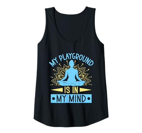 Damen Yoga Playground In My Mind Lustiges Yoga Tank Top Damen Yoga Playground In My Mind Lustiges Yoga Tank Top von Lustige Yoga Shirts Für Frauen Meditationszubehör