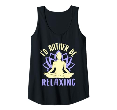Damen Yoga Rather Be Relaxing Lustiges Yoga Tank Top Damen Yoga Rather Be Relaxing Lustiges Yoga Tank Top von Lustige Yoga Shirts Für Frauen Meditationszubehör
