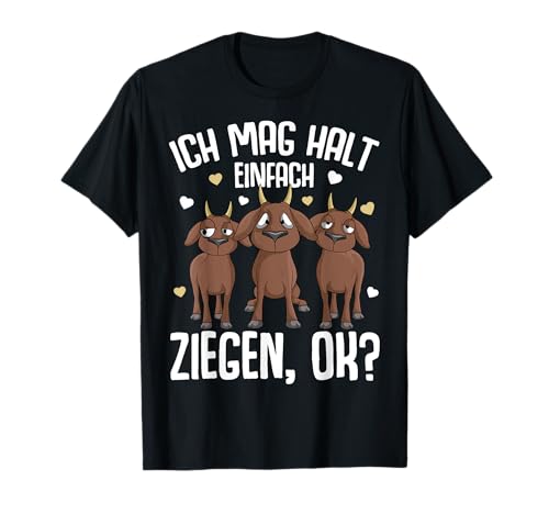 Ich mag halt Ziegen Landwirtin Ziege Mädchen Kinder T-Shirt Ich mag halt Ziegen Landwirtin Ziege Mädchen Kinder T-Shirt von Lustige Ziegen Geschenke für Bauer & Landwirt
